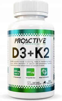 Proactive D3+K2 2000Iu 120Tabl