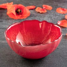 Zdjęcie Villa Italia Miseczka Szklana Czerwona 15 Cm Mak - Tychy