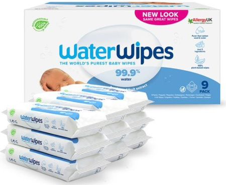 Waterwipes Water Wipes Bio Chusteczki Nawilżane Wodne 9-Pack 9X60Szt.