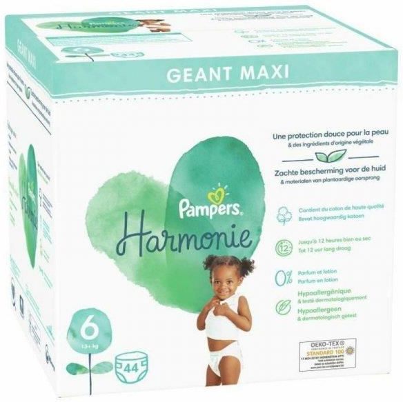 Pampers Harmonie 6 44Szt. Pieluszki jednorazowe Ilość w opakowaniu 44