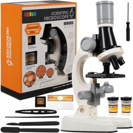 Kruzzel Mikroskop Cyfrowy Led Przybliżenie 1200X Akcesoria