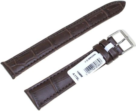 Chermond Skórzany pasek do zegarka 18 mm A178L.18 brązowy XL