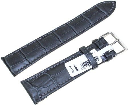 Chermond Skórzany pasek do zegarka 22 mm A178L.22 D.Grey szary XL