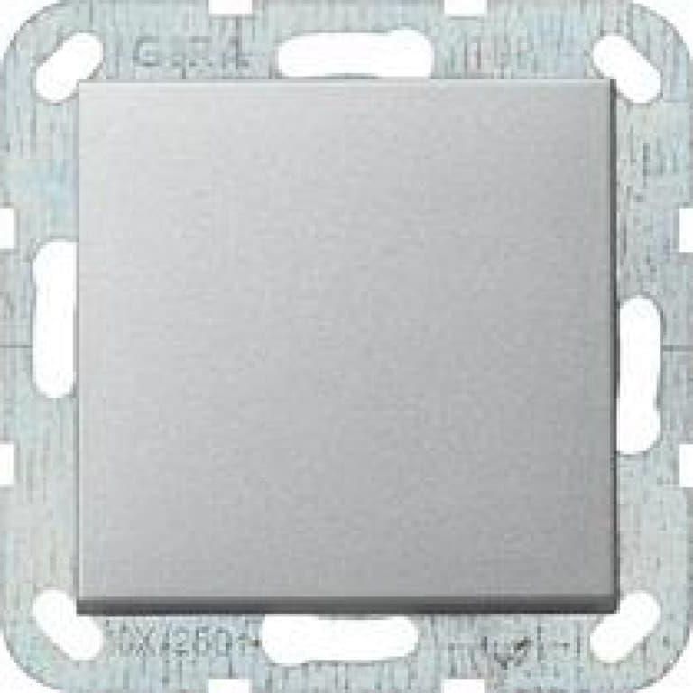 Gira 012626 Wippe Für Wechselschalter System 55, Farbe Alu, 10 A / 250 V – Für Tastschalter-Programm