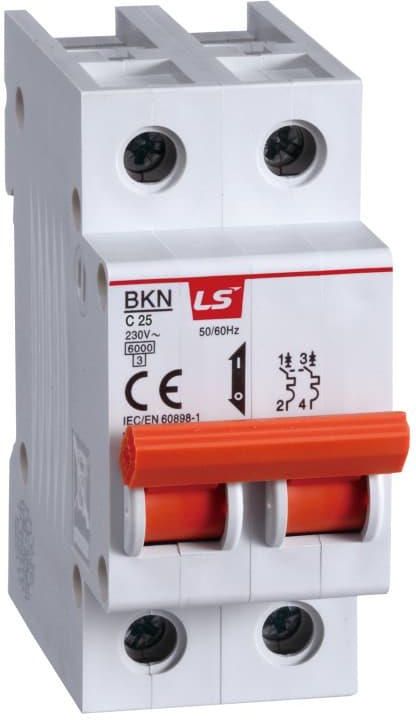 Bezpiecznik Lsis Wyłącznik Nadprądowy 2P B 63A 6Ka Bkn B63A 6120275R0 ...