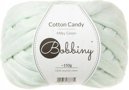 Bobbiny Czesanka Bawełniana Cotton Candy Jasny Zielony 1541571365