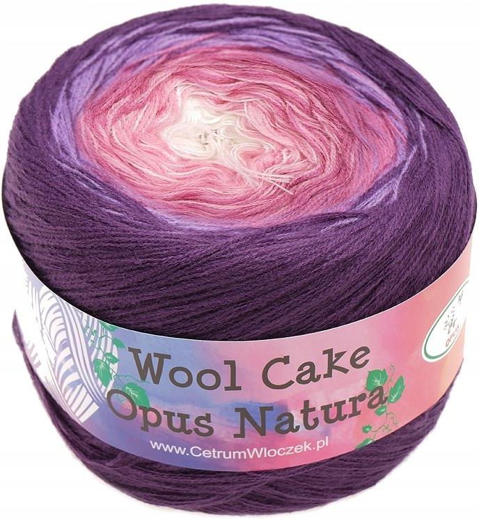 Opus Natura Włóczka Wool Cake 200G/700M Wełna Ombre 50008 1542866013