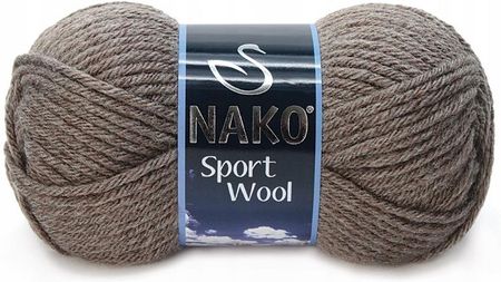 Nako Włóczka Sport Wool 100G/120M Wełna 5667 Brąz 1542009285