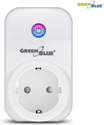Zdalnie sterowane gniazdko WiFi Android iOS Alexa Google Home timer GreenBlue GB155G max 2000W 8 programów GreenBlue