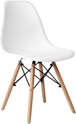 Krzesło nowoczesne Paris DSW białe