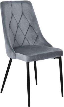 Krzesło lincoln velvet tapicerowane grafitowy aksamit