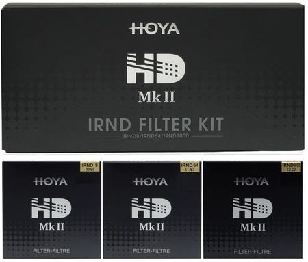 HOYA HD MK II IRND KIT 67mm ZESTAW 3 filtrów szarych: ND8 (0,9) + ND64 (1,8) + ND1000 (3,0)