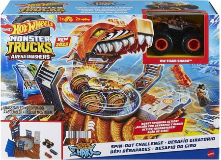 Hot Wheels Monster Trucks Arena Smasher Tiger Shark HNB93