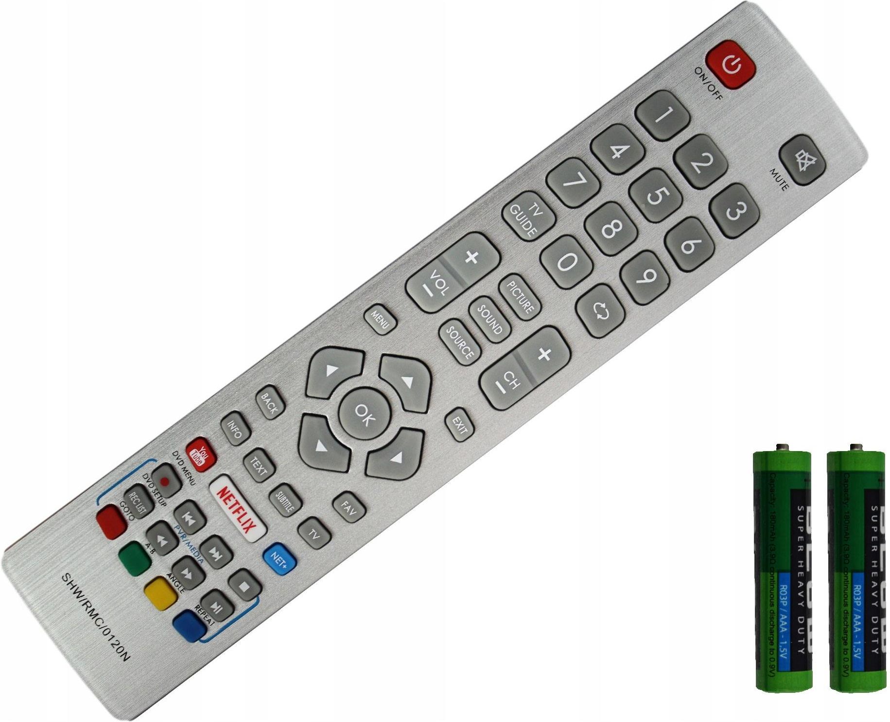 Ersatz-Fernbedienung Für Sharp TVs – Passt Zu LC-40FI5342E, LC-40UG7242K & Mehr, Einfach Batterien Rein Und Los!