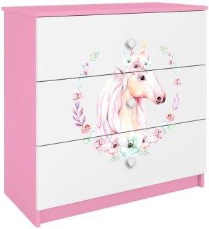 Kocot Meble Komoda Z Szufladami Babydreams Grafika Konik Różowy