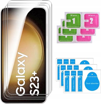 3X Szkło Hartowane 9H Do Samsung Galaxy S23+ Plus