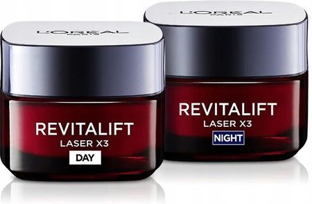 L’Oreal Paris Revitalift Laser X3 Anti Age Krem na dzień 50 ml + Krem - Maska na noc 50 ml