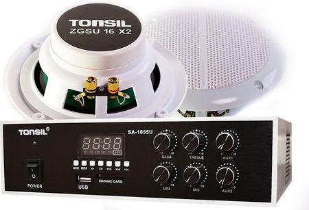 Tonsil Sufitowy Zestaw Audio Zgsu 16 Mp3, Bt, Aux (1055+Zgsu16)