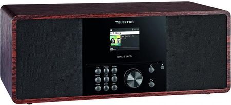 Telestar Dira S24 Cd, Clock Radio (Wood/Kolor: Czarny, Usb, Bluetooth, Dab+)