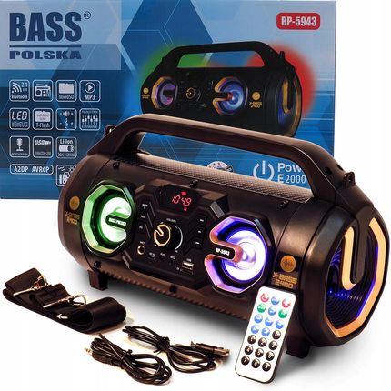 Bass Głośnik Przenośny Boombox Tuba Z Bluetooth Pl (Bp5943)