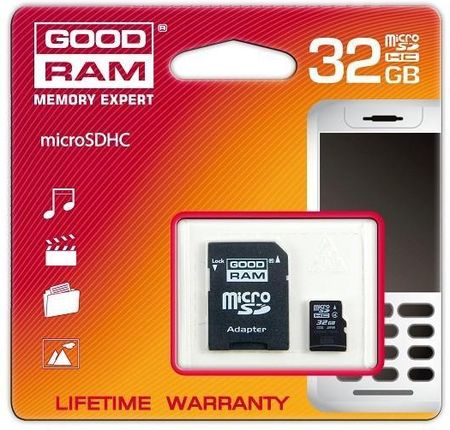 Goodram microSDHC 32GB Class 4 (SDU32GHCAGRR10)