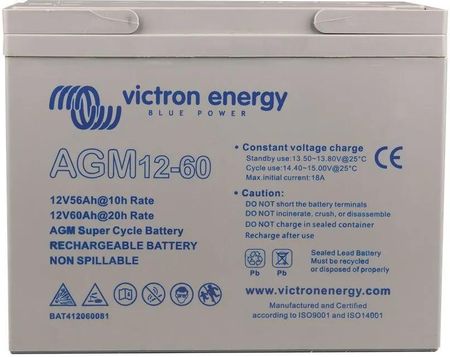 Victron Energy Akumulator Żelowy Agm Super 12/60 M5 (BAT412060081)