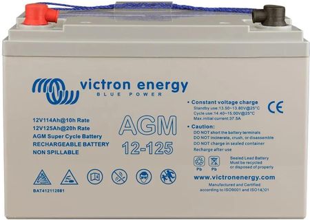 Victron Energy Akumulator Żelowy Agm Super 12/125 M8 (BAT412112081)