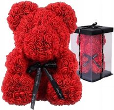 Zdjęcie Miś Z Róż Na Walentynki Dla Dziewczyn Bear - Bisztynek