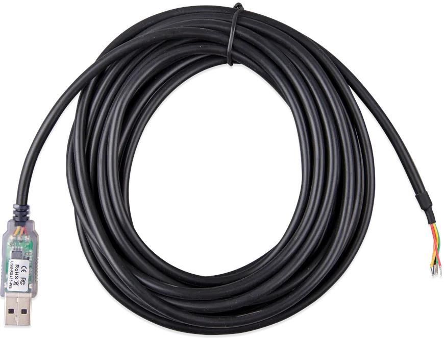 Interface RS485 Vers USB Victron Energy - Câble 5m Pour Connexion Équipements Solaires Ou Batteries