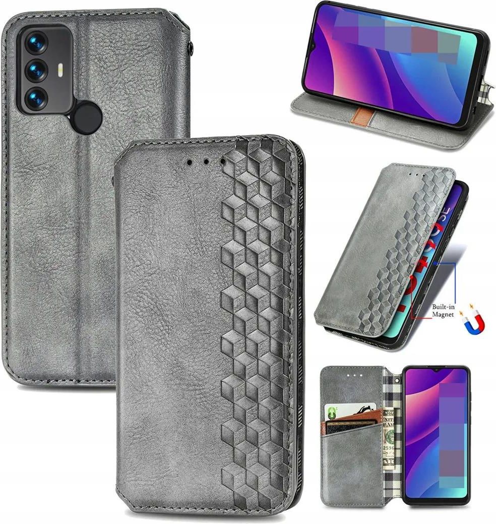 GOGME Cover per TCL 30 SE/TCL 305 / TCL 306, Pelle Premium Chiusura Magnetica a Scatto con [Flip Stand/Card Slot] PU Portafoglio Custodia Antiurto Cover, Nero