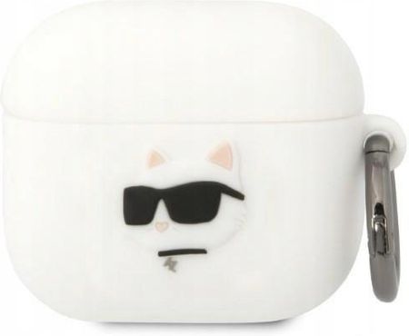 Etui Karl Lagerfeld do Airpods 3 Head 3D biały
