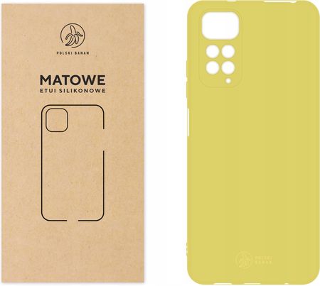 Etui Matowe do Xiaomi Redmi Note 11 11S żółte
