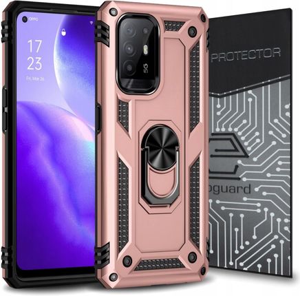 Case Obudowa Etui Pancerne+szkło do Oppo Reno 5 Z - Etui na