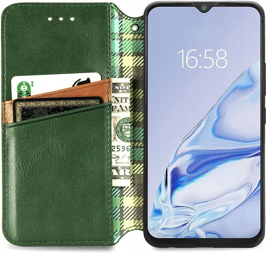 Lankashi Flip Vera Pelle Case per CUBOT P30 6.3 TPU Silicone Genuine Premium Leather Cover Custodia Caso Guscio Protettiva Skin con Scomparti Carte Portafoglio Book Wallet (Nero