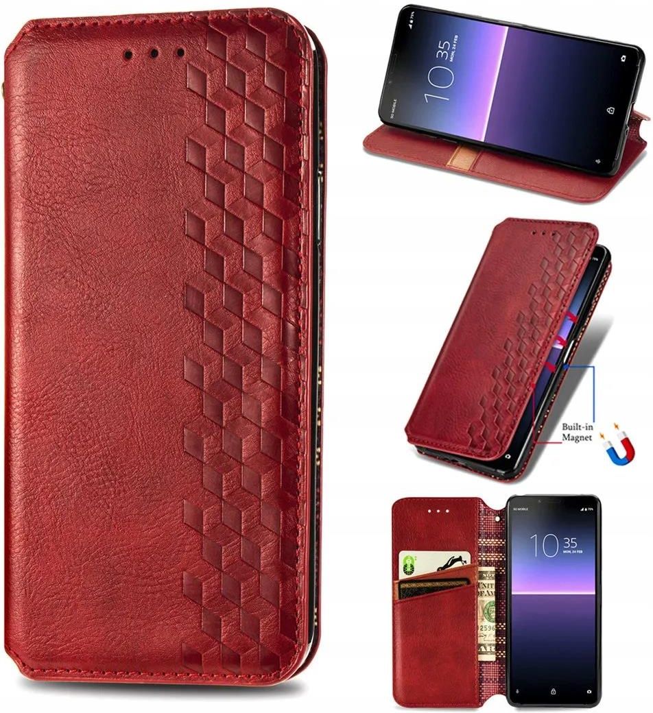 Étui Cuir Véritable STILGUT Pour Sony Xperia 10 II - Rabat Vertical Avec Clip - Cognac
