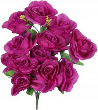 Zdjęcie Bukiet 12 Rozwiniętych Róż W Kolorze Fioletowym - Trzcianka