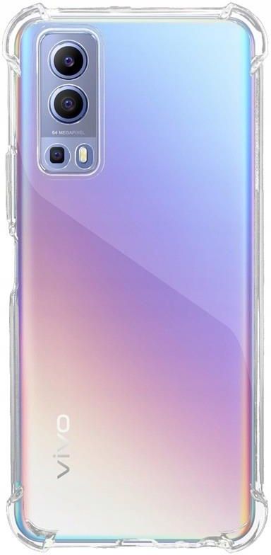 BRAND SET Custodia per Vivo Y72 5G/Vivo iQOO Z3 Antiurto Cielo Stellato Brillante Modello Cover Posteriore in Vetro Temperato Morbido TPU Bordo in Silicone Bumper Case Protettiva-CCXK