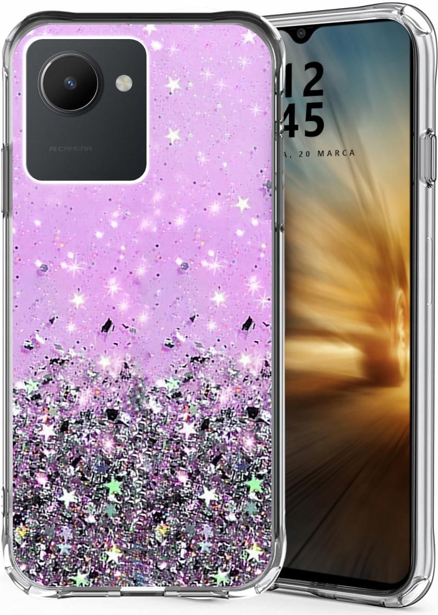 HONLEN Custodia Compatibile con Realme C30 / Realme Narzo 50i Prime Case, (6.5 Inches) [Antiurto][Antiscivolo] con Supporto in Metallo Rotante a 360° Armatura Protezione Cover