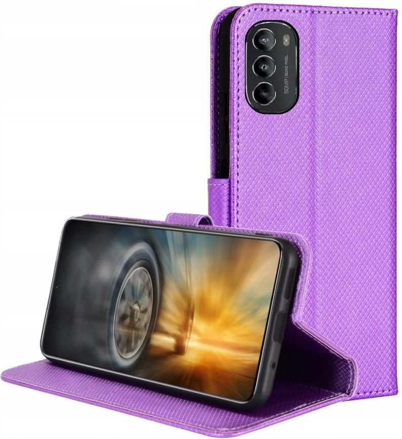 MOJIA Cover Per Motorola Moto G52 4G E G82 5G - Custodia Flip Portafoglio In PU Con Supporto, Slot Per Carte E Chiusura Magnetica, Nero - 5