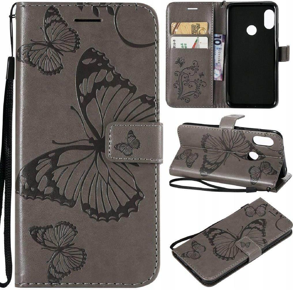 HualuBro Cover Xiaomi Mi A2 Lite, Flip Cover a Libro in PU Pelle Antiurto Portafoglio Leather Case Custodia per Xiaomi Mi A2 Lite Cover (Rosso