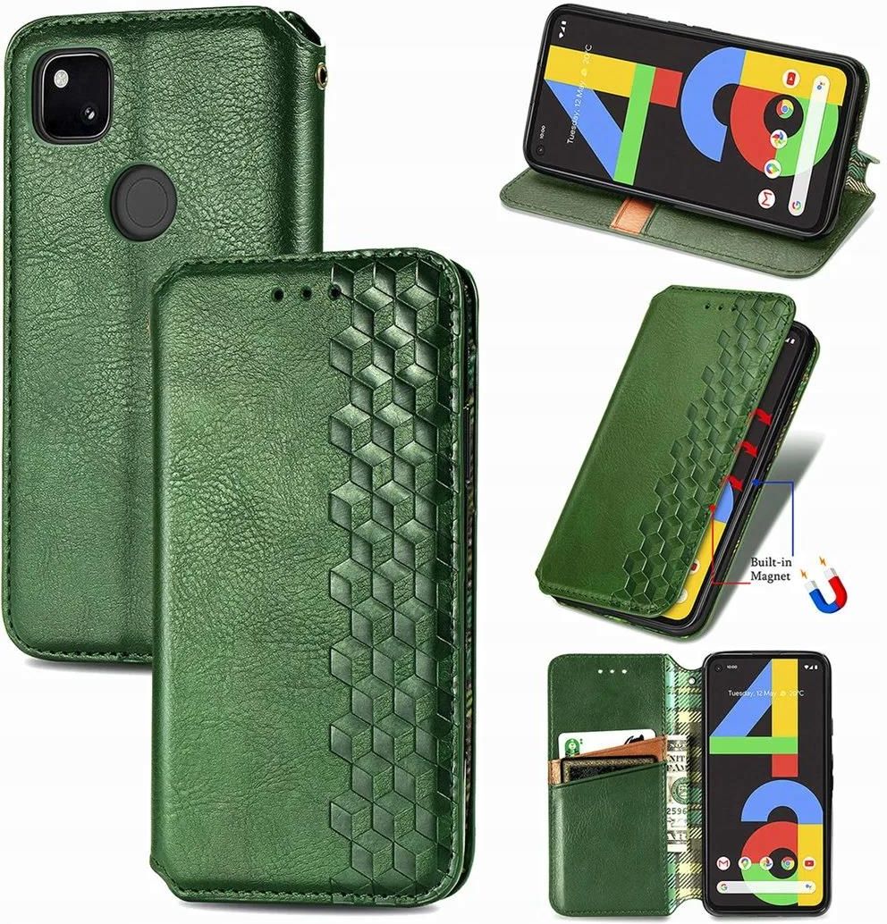 STILGUT Case Compatible with Google Pixel 7 Pro Case with Side Flap and Clip Closure in Genuine