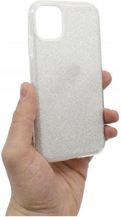 Etui Jelly Shining Hq do Apple iPhone 11 srebrne