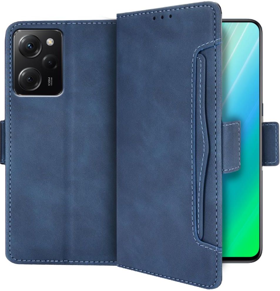 WOBURN Custodia In Pelle PU Con Flip E Supporto Per Xiaomi Poco X5 PRO 5G – Chiusura Magnetica – Colore Blu - 4