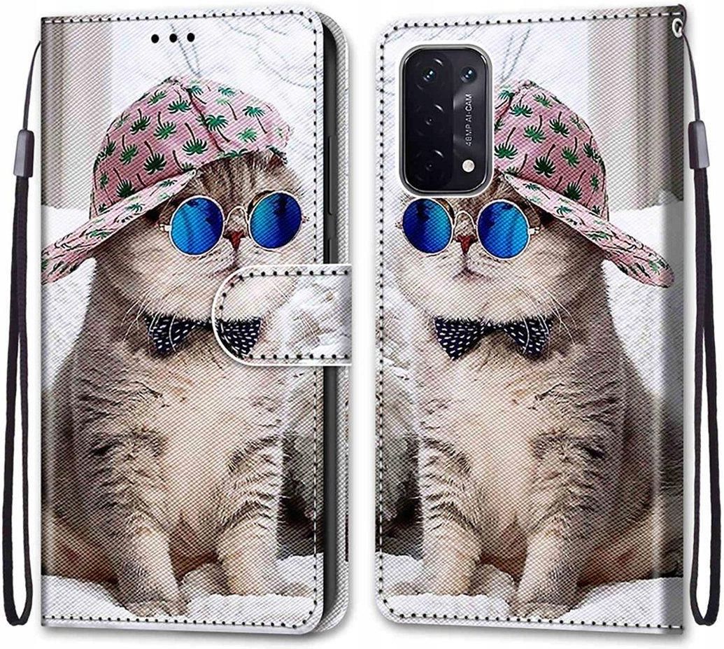 Fertuo Cover per OPPO A74 5G / OPPO A54 5G, Custodia Portafoglio a Libro in Pelle Flip
