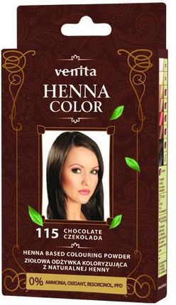 Venita Henna Color Ziołowa Odżywka Koloryzująca Z Naturalnej Henny 115 Czekolada 25 g