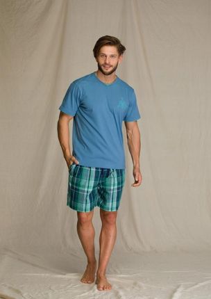 KEY piżama męska krótka na lato z bawełny XL