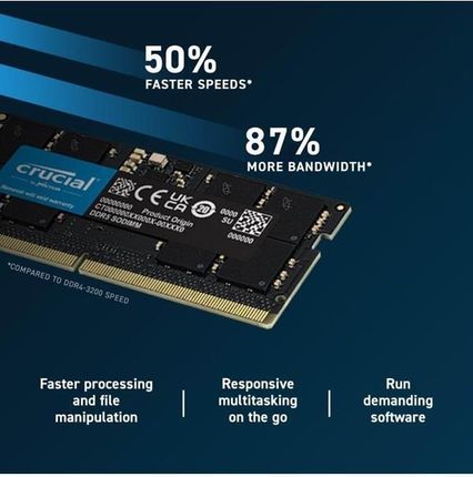 Pamięć RAM Crucial DDR5 16GB 5600MHz CL46 SO-DIMM