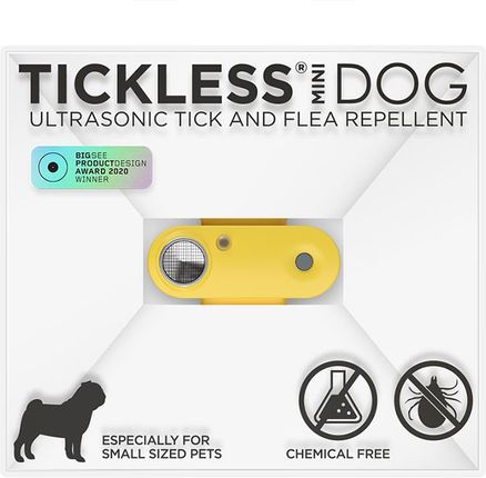 Tickless Pet Mini Marigold Urządzenie Chroniące Przed Kleszczami Ultradźwiękowy Odstraszacz Kleszczy