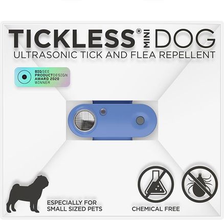 Tickless Pet Mini Greek Blue Urządzenie Chroniące Przed Kleszczami Ultradźwiękowy Odstraszacz Kleszczy