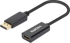 Zdjęcie Manhattan Adapter Av Aktiver Displayport Auf Hdmi Adapter 4K@60Hz Schwa - Reda
